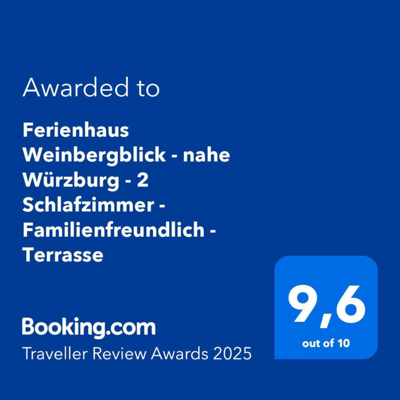 Ferienhaus Weinbergblick - Nahe Wuerzburg - 2 Schlafzimmer - Familienfreundlich - Terrasse Unterleinach Buitenkant foto